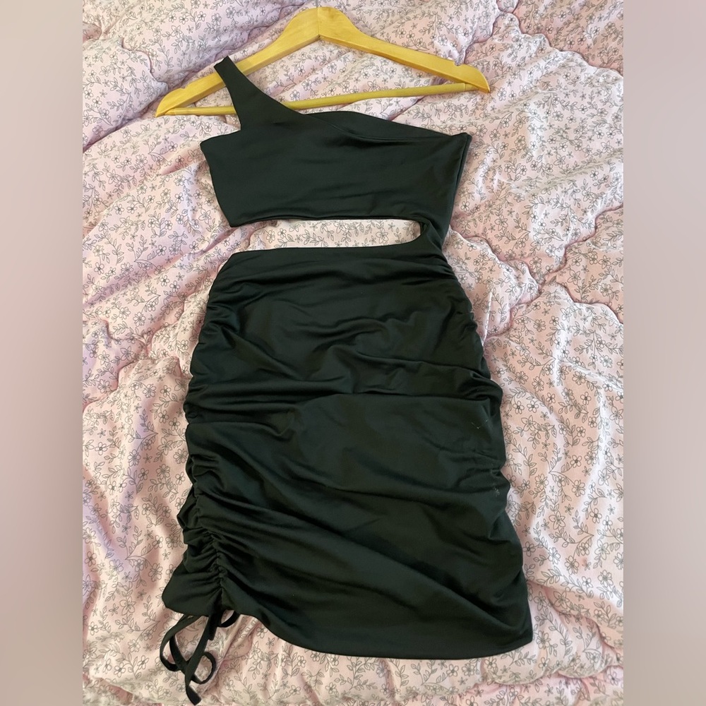 Amazon one shoulder cutout bodycon